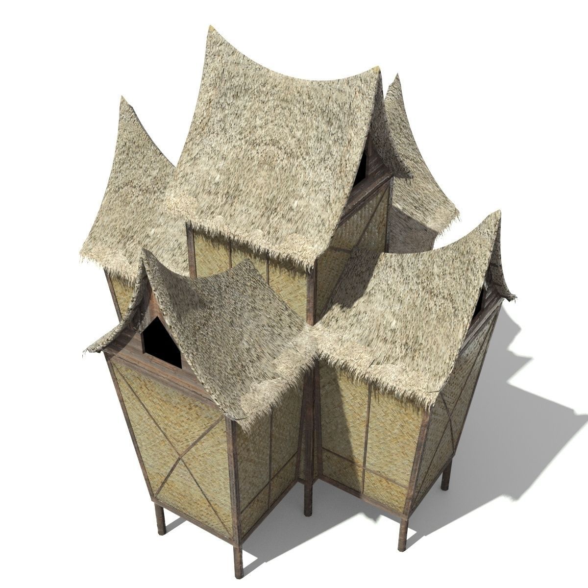 Minangkabau Hut 3D model_2