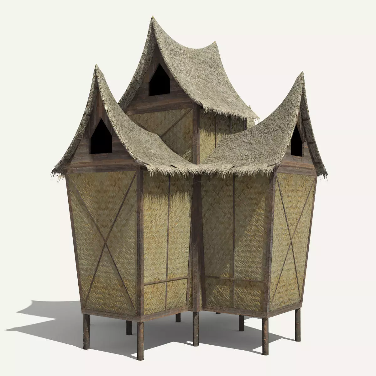 Minangkabau Hut 3D model_0