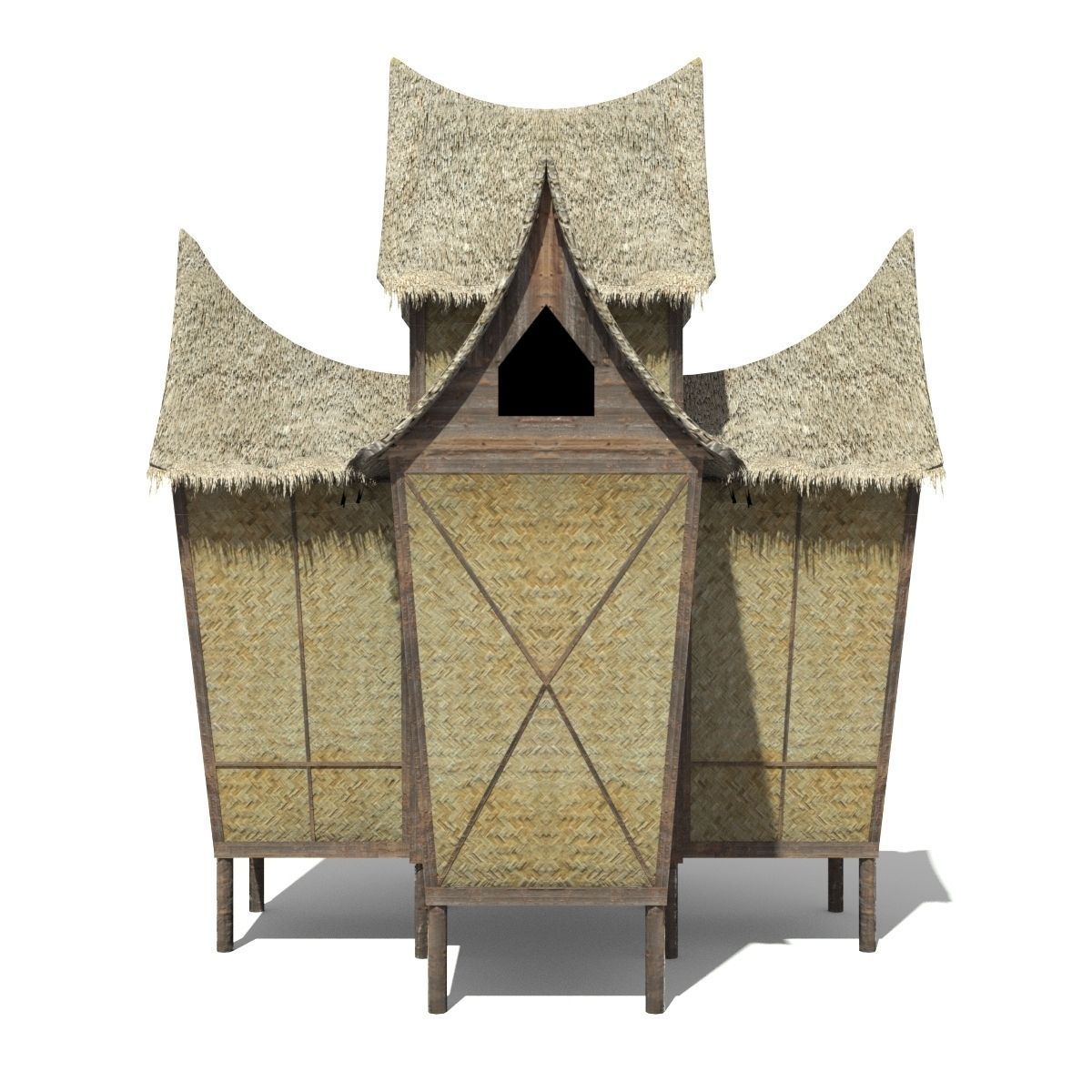 Minangkabau Hut 3D model_8