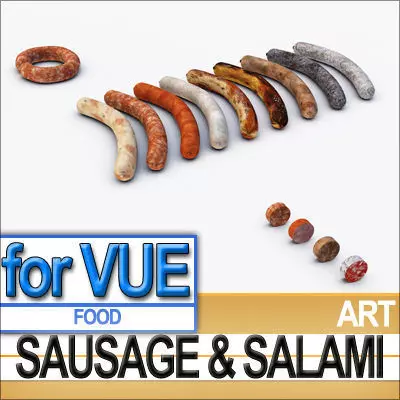 Sausage Salami A 3D model