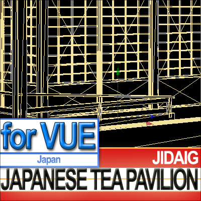 Japanese Tea Pavilion Edo Era 3D model_9