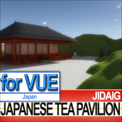 Japanese Tea Pavilion Edo Era 3D model_8