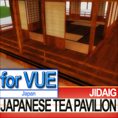 Japanese Tea Pavilion Edo Era 3D model_2