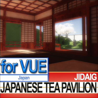 Japanese Tea Pavilion Edo Era 3D model_6