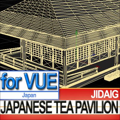 Japanese Tea Pavilion Edo Era 3D model_10
