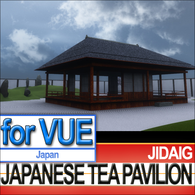 Japanese Tea Pavilion Edo Era 3D model_7