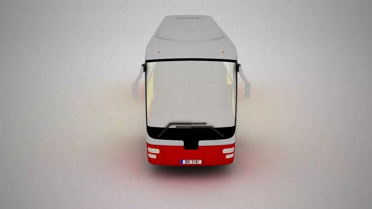 Bus City Low-poly 3D model