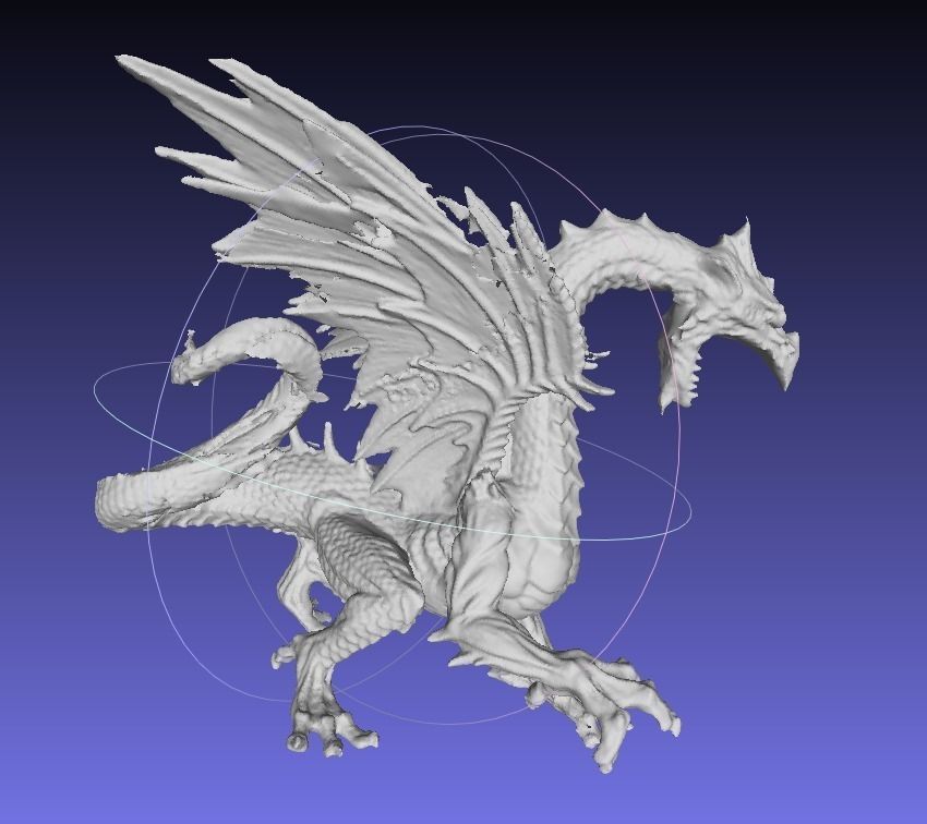 Ice dragon Free 3D model_0