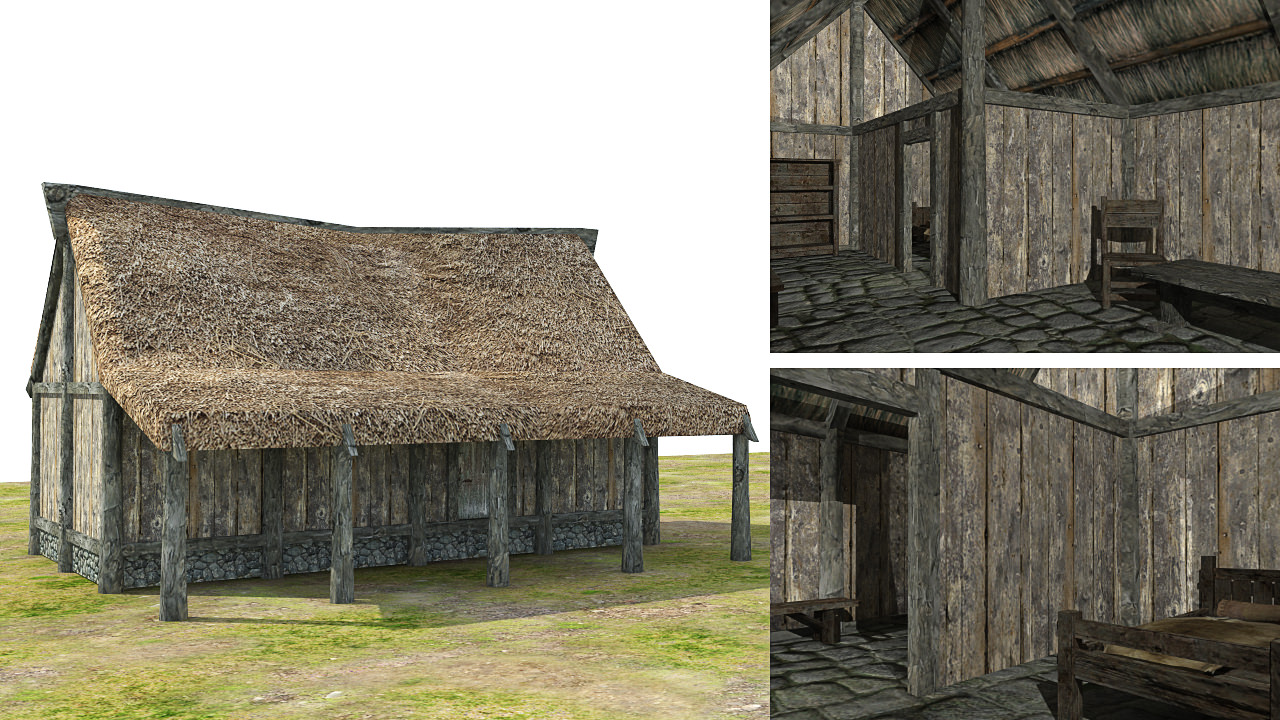 Medieval Fantasy Town Low-poly 3D model_46