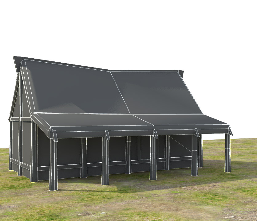 Medieval Fantasy Town Low-poly 3D model_45