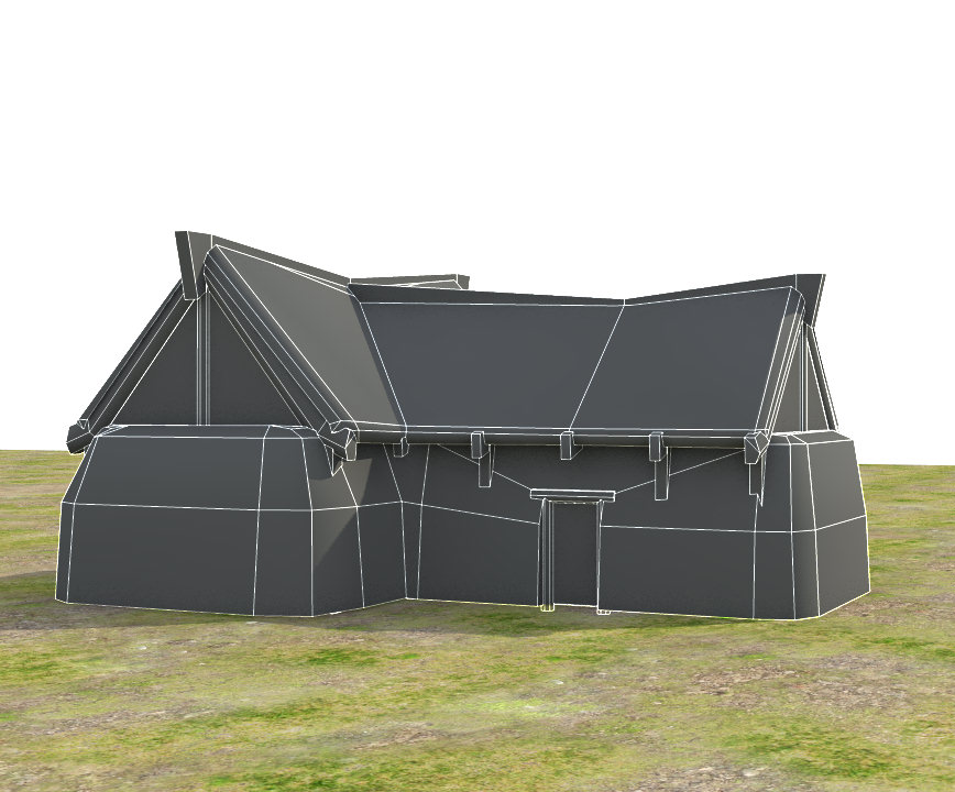 Medieval Fantasy Town Low-poly 3D model_34