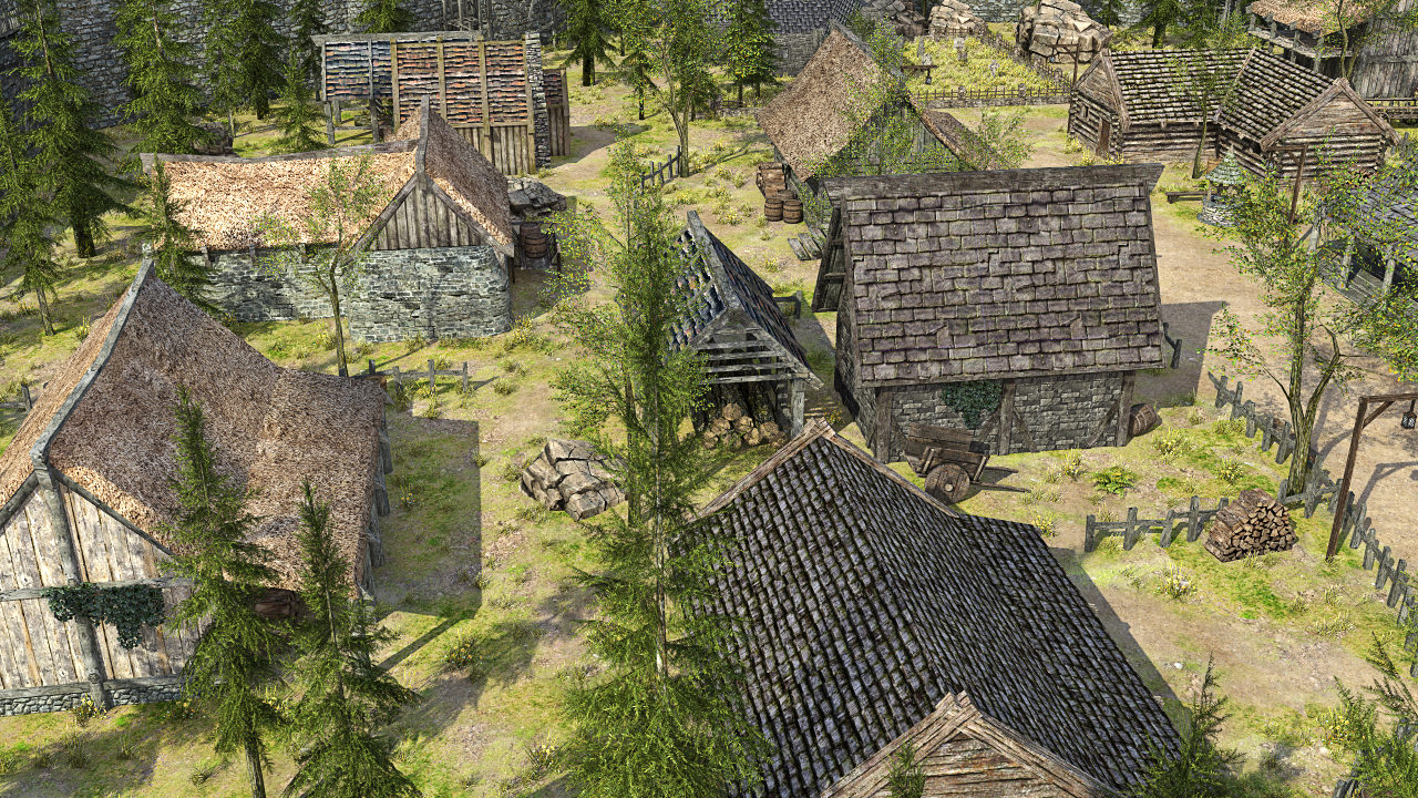 Medieval Fantasy Town Low-poly 3D model_18