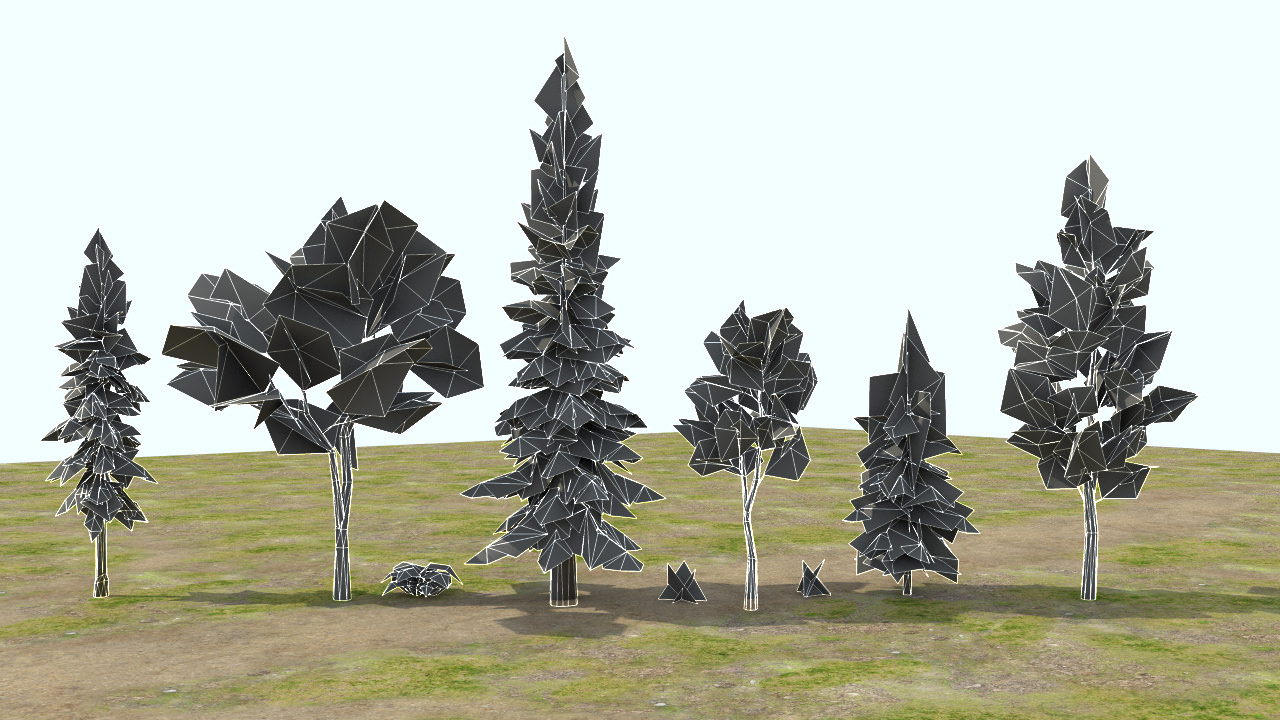 Medieval Fantasy Town Low-poly 3D model_56