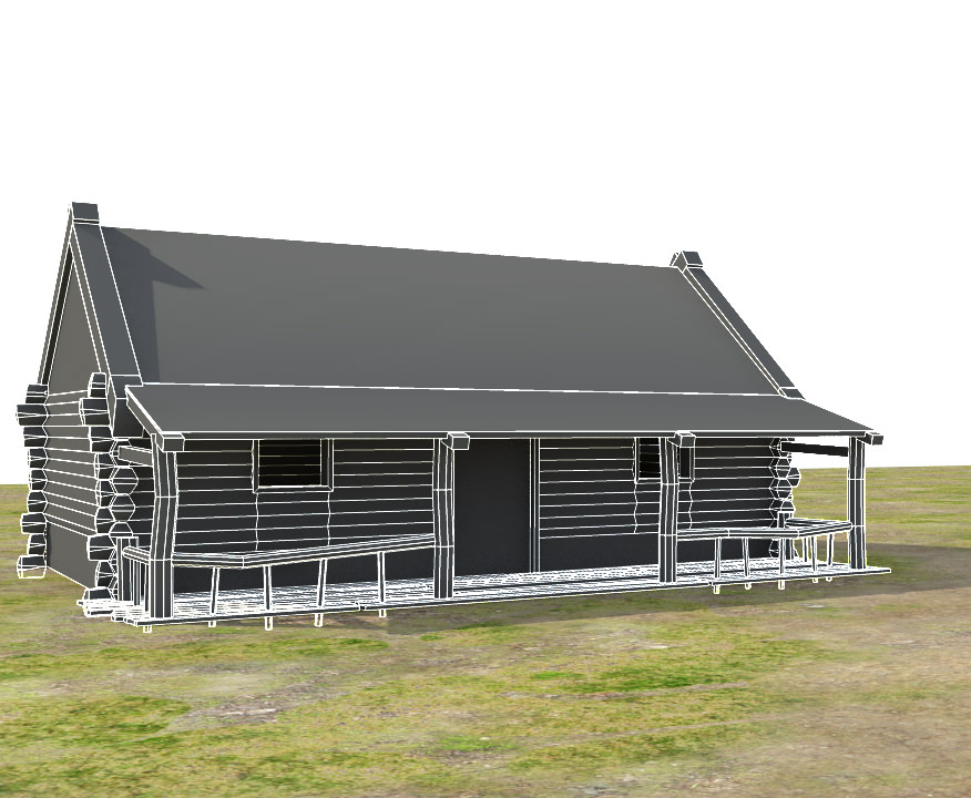 Medieval Fantasy Town Low-poly 3D model_33