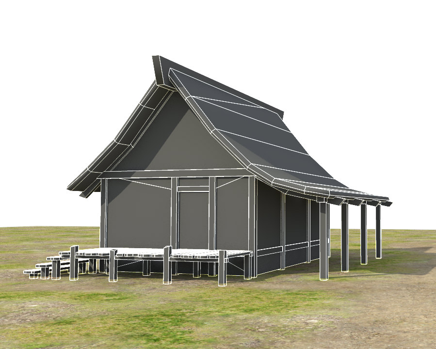 Medieval Fantasy Town Low-poly 3D model_40