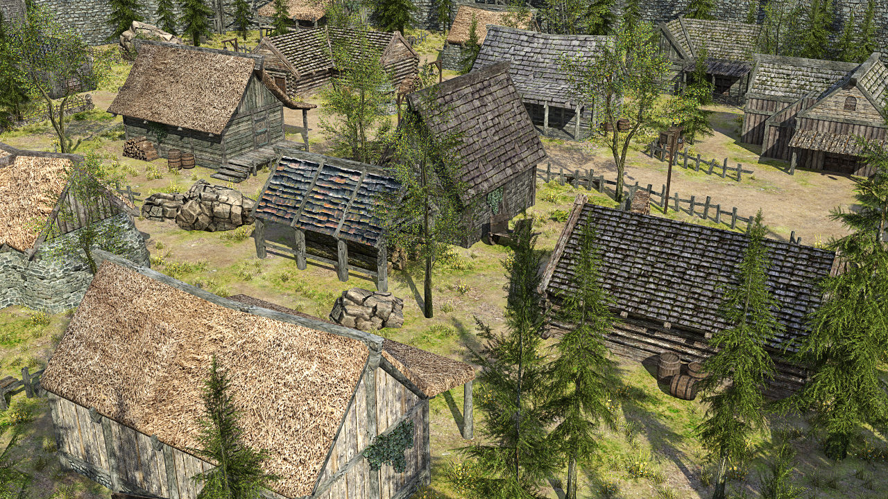 Medieval Fantasy Town Low-poly 3D model_20