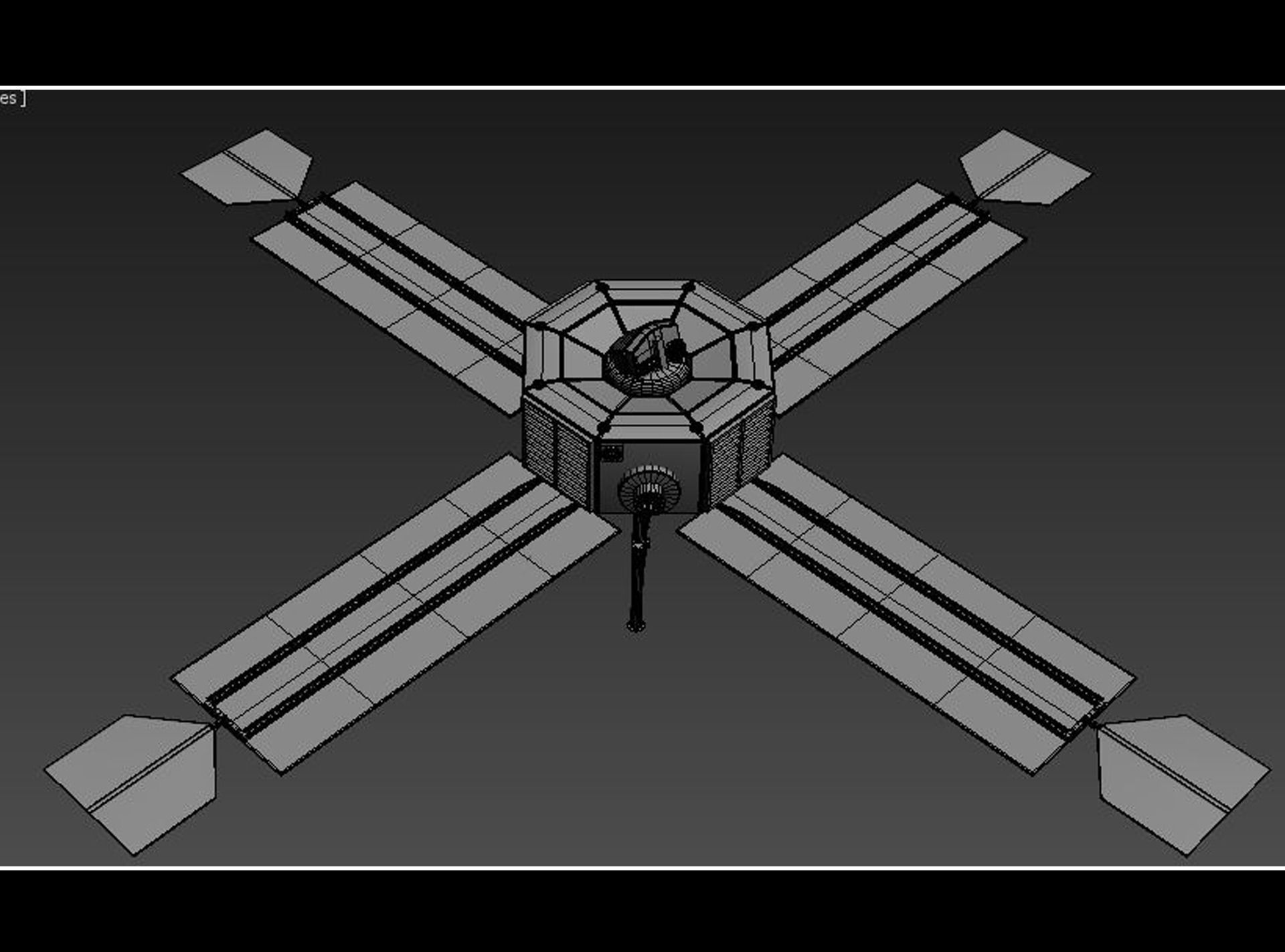 MARINER SATELLITE 3D model_6