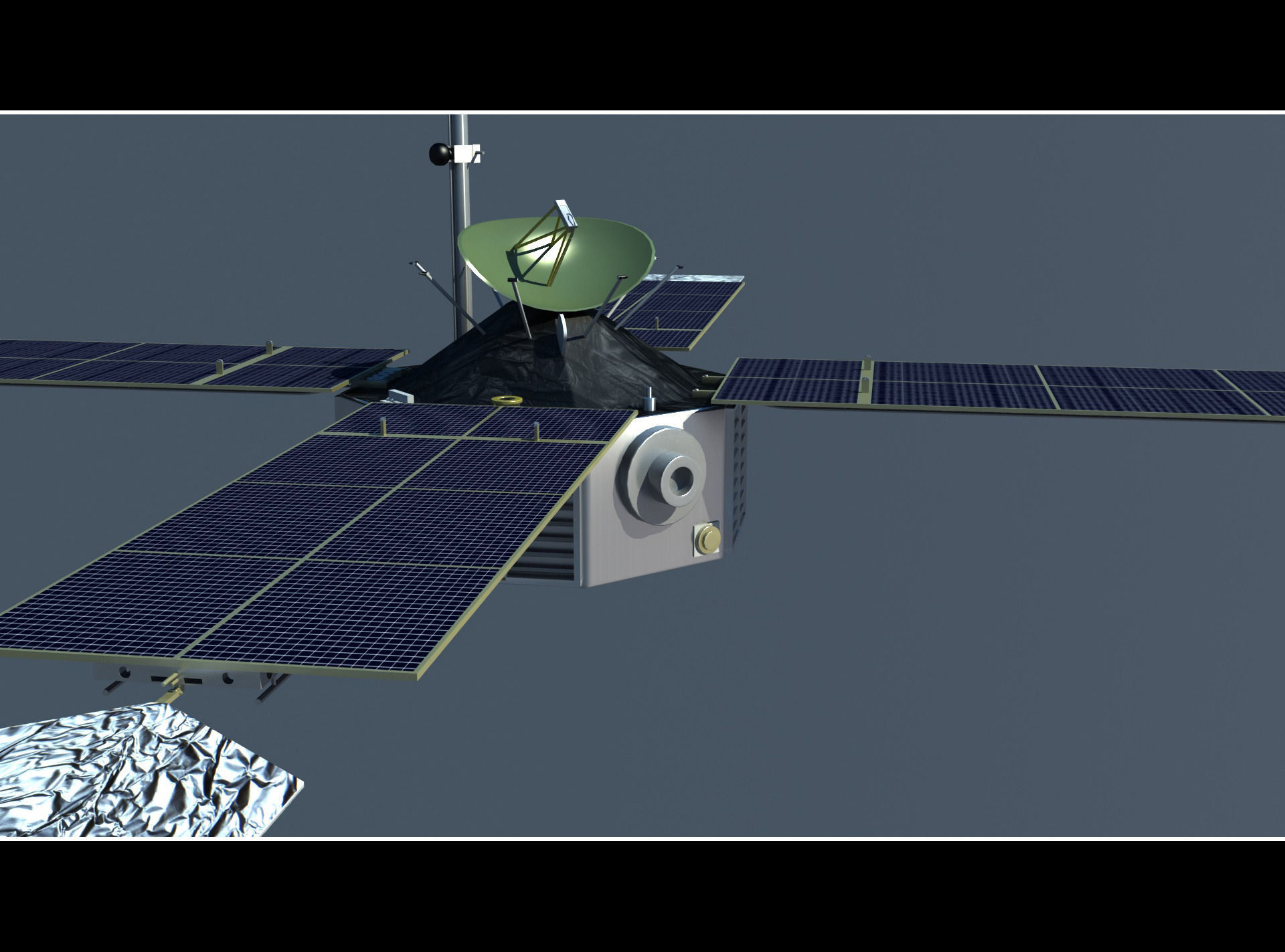 MARINER SATELLITE 3D model_2