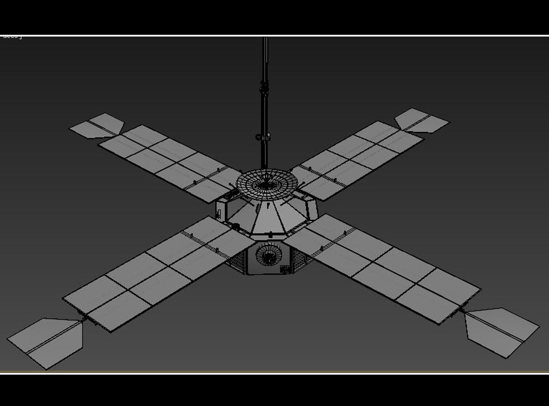 MARINER SATELLITE 3D model_4