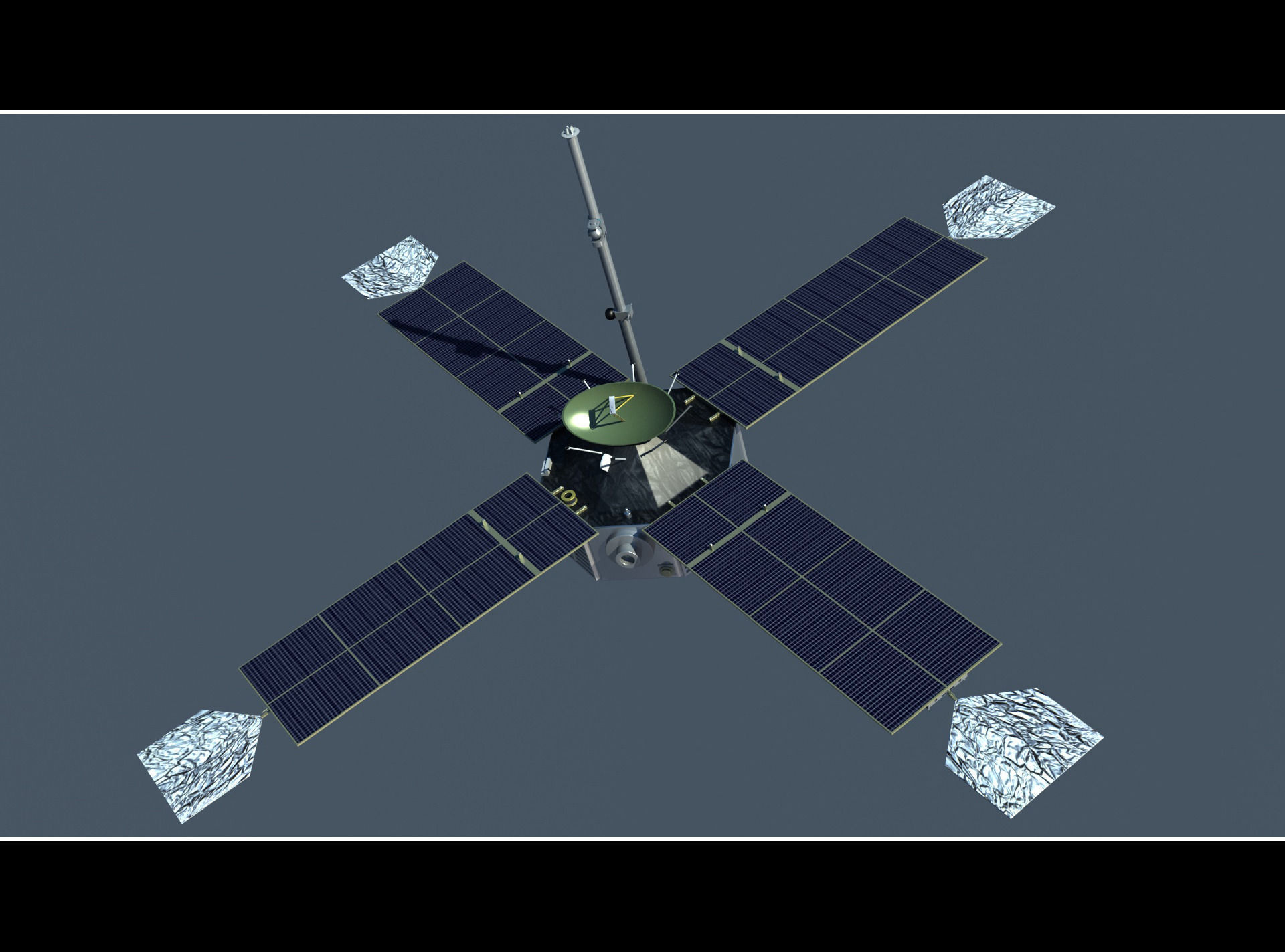 MARINER SATELLITE 3D model_1