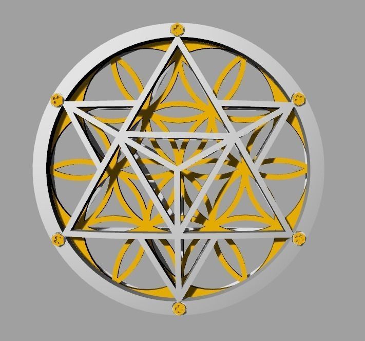 Flower of Life Pendant 3D print model