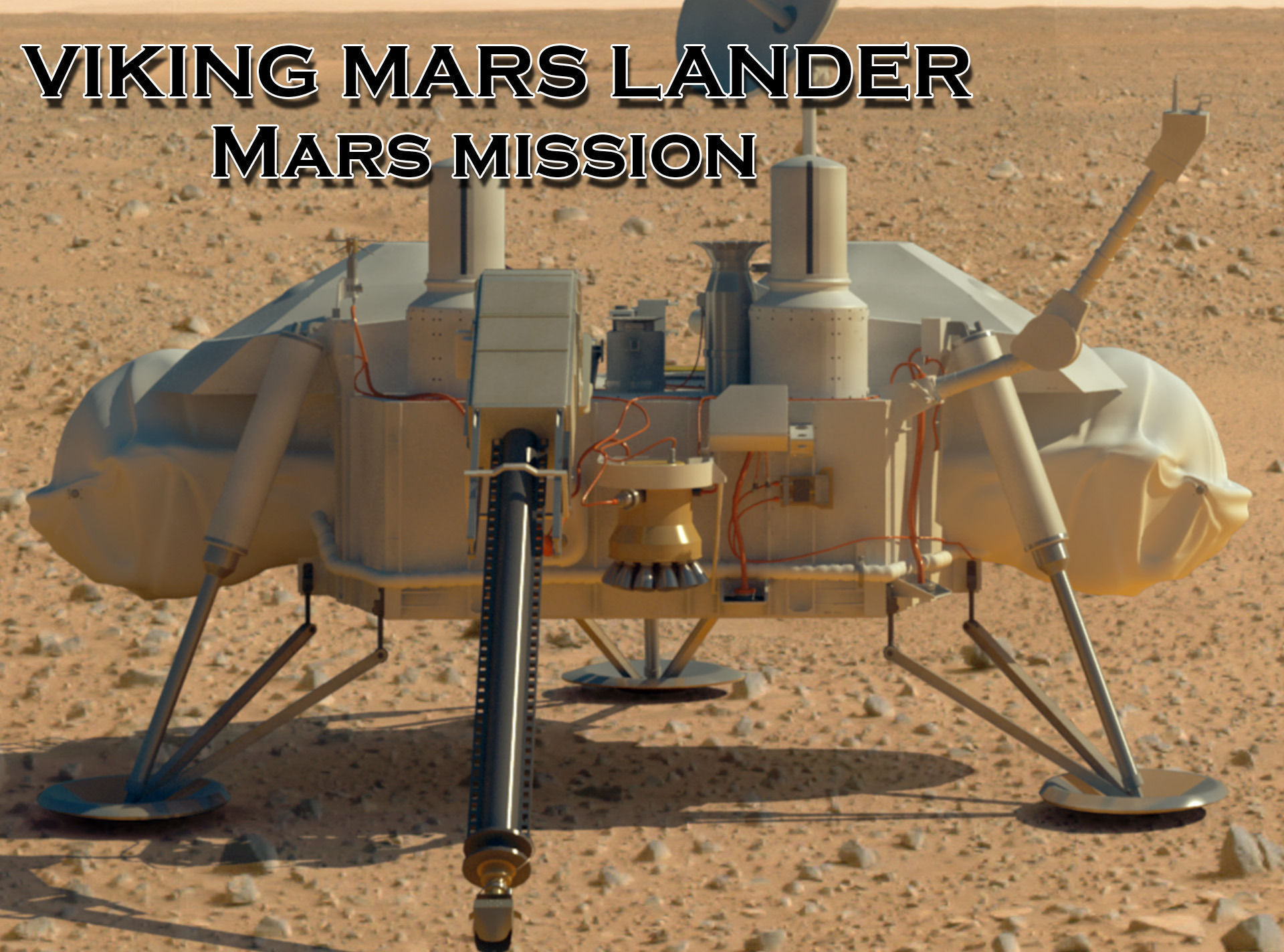 Viking mars lander 3D model_1