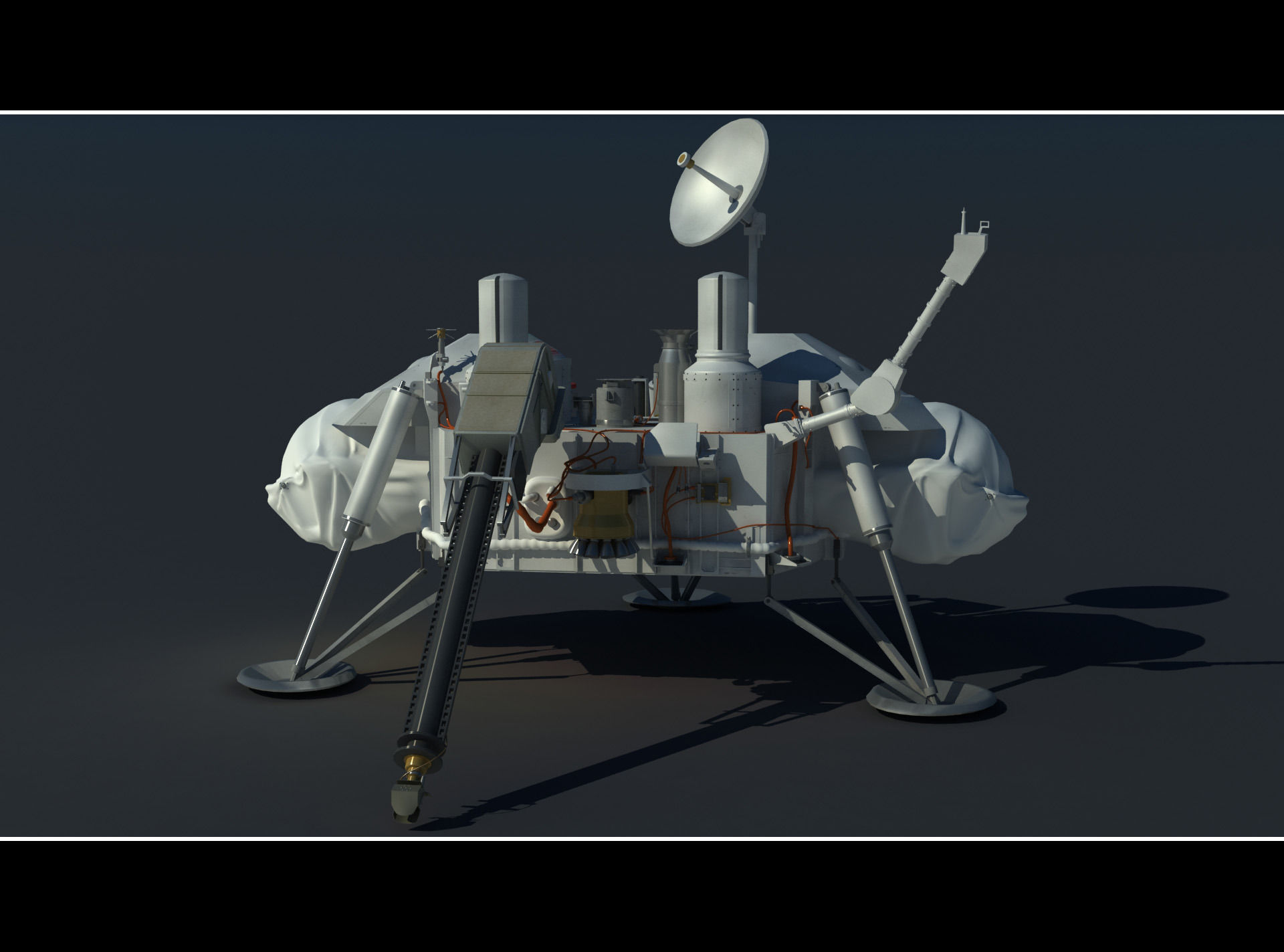 Viking mars lander 3D model_5