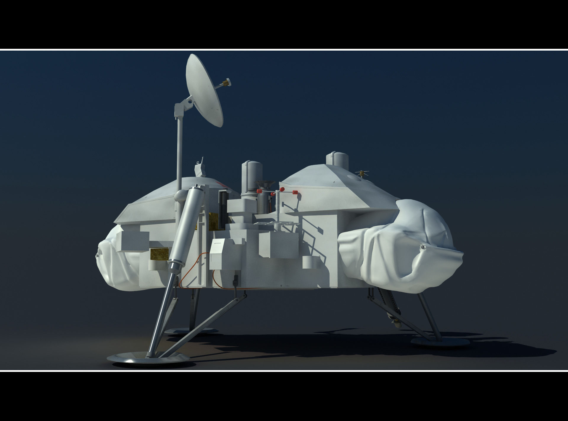 Viking mars lander 3D model_6