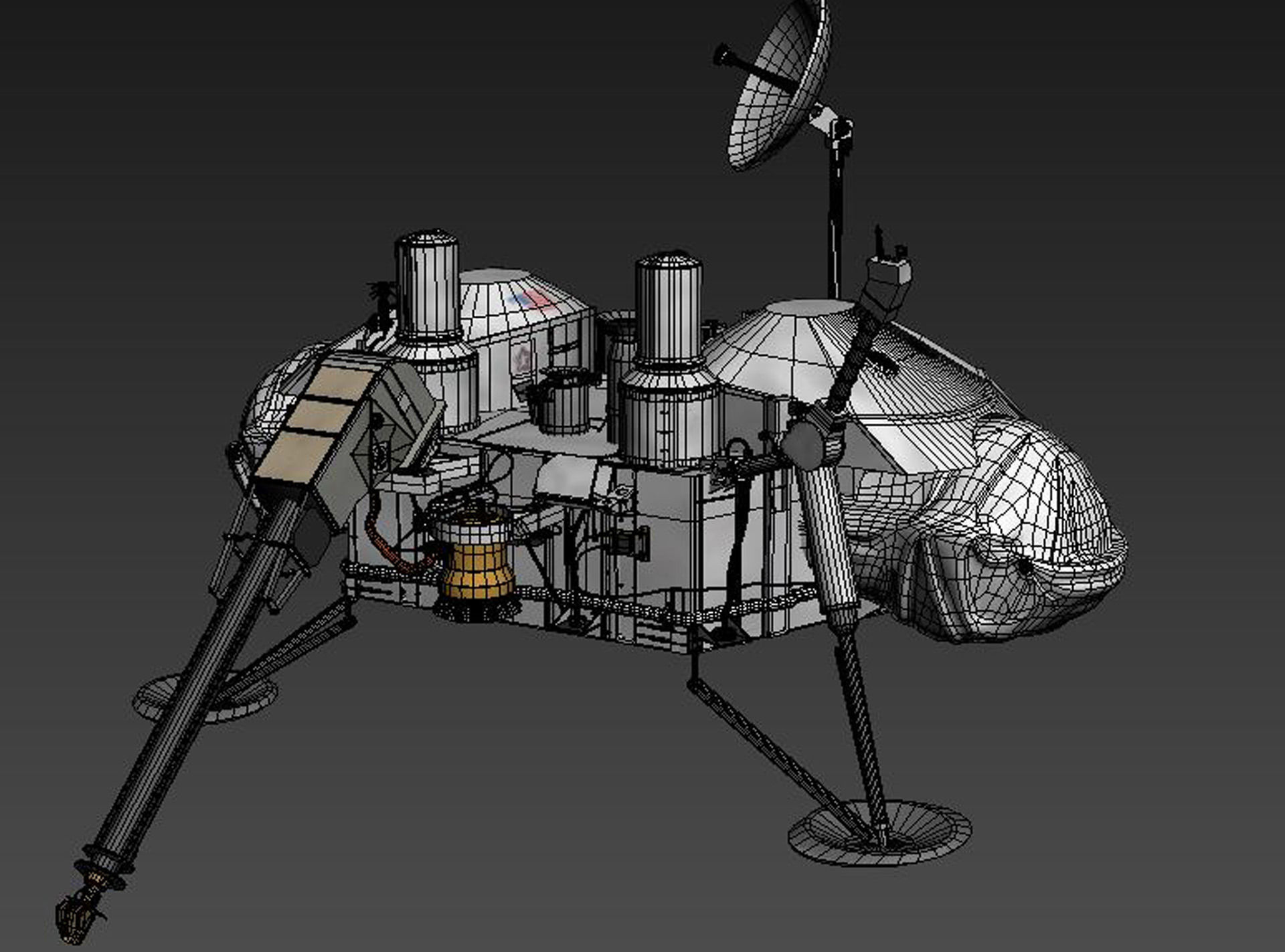 Viking mars lander 3D model_9