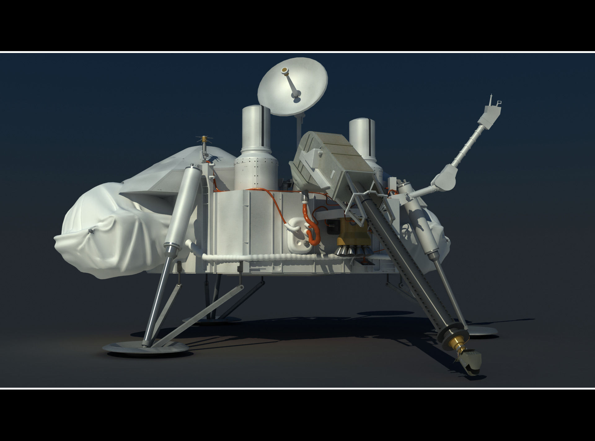 Viking mars lander 3D model_4