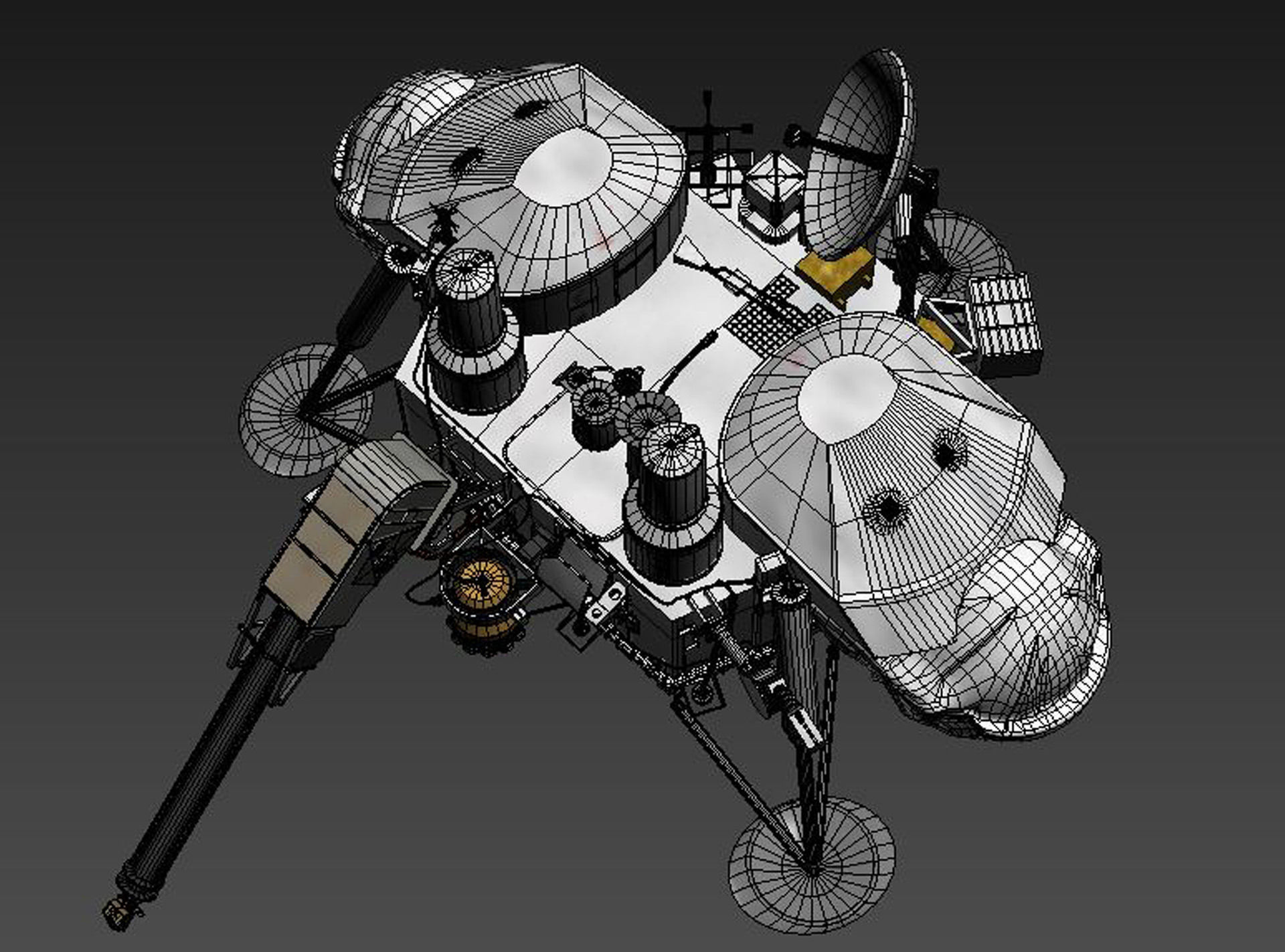 Viking mars lander 3D model_10