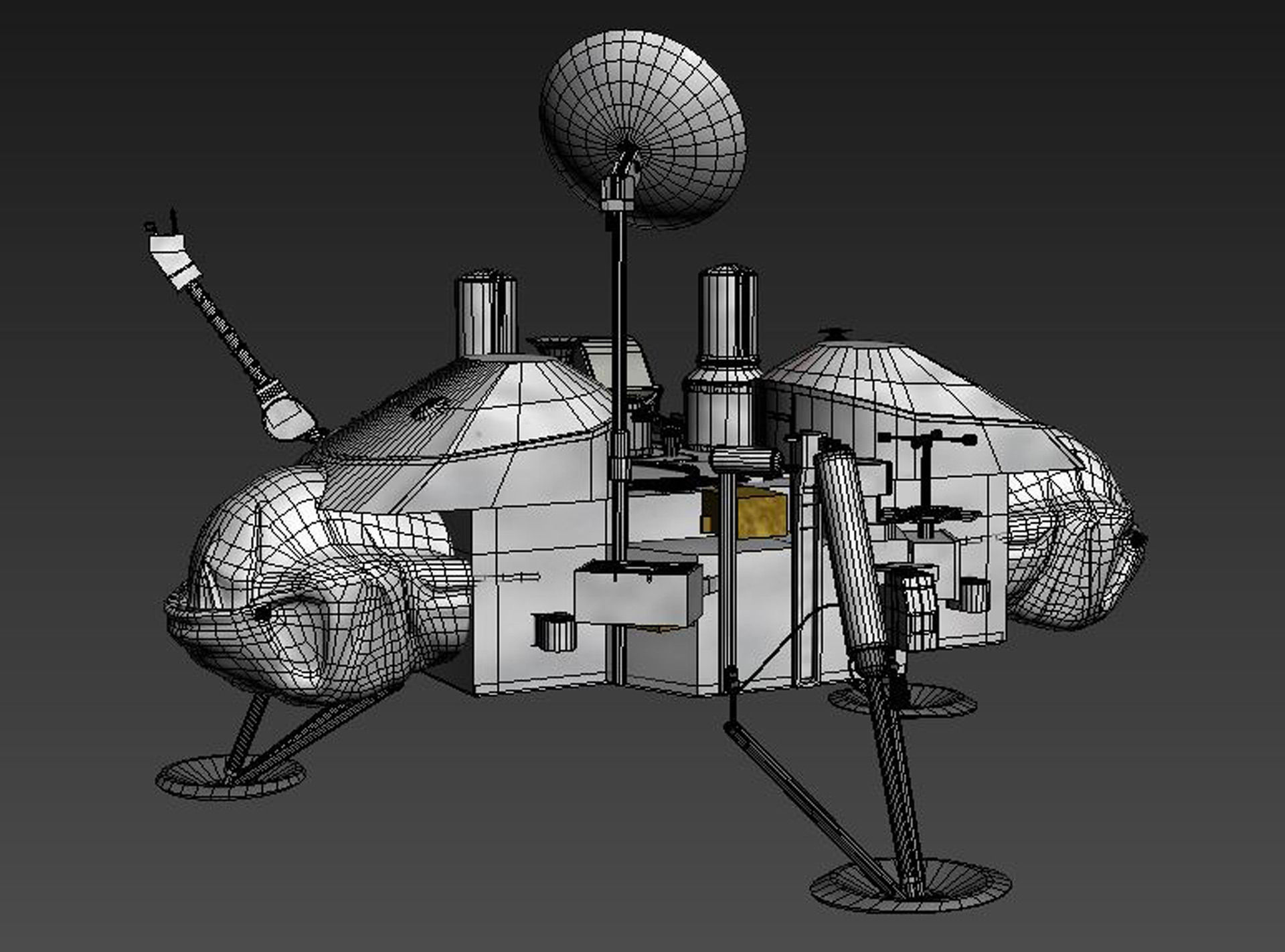 Viking mars lander 3D model_8