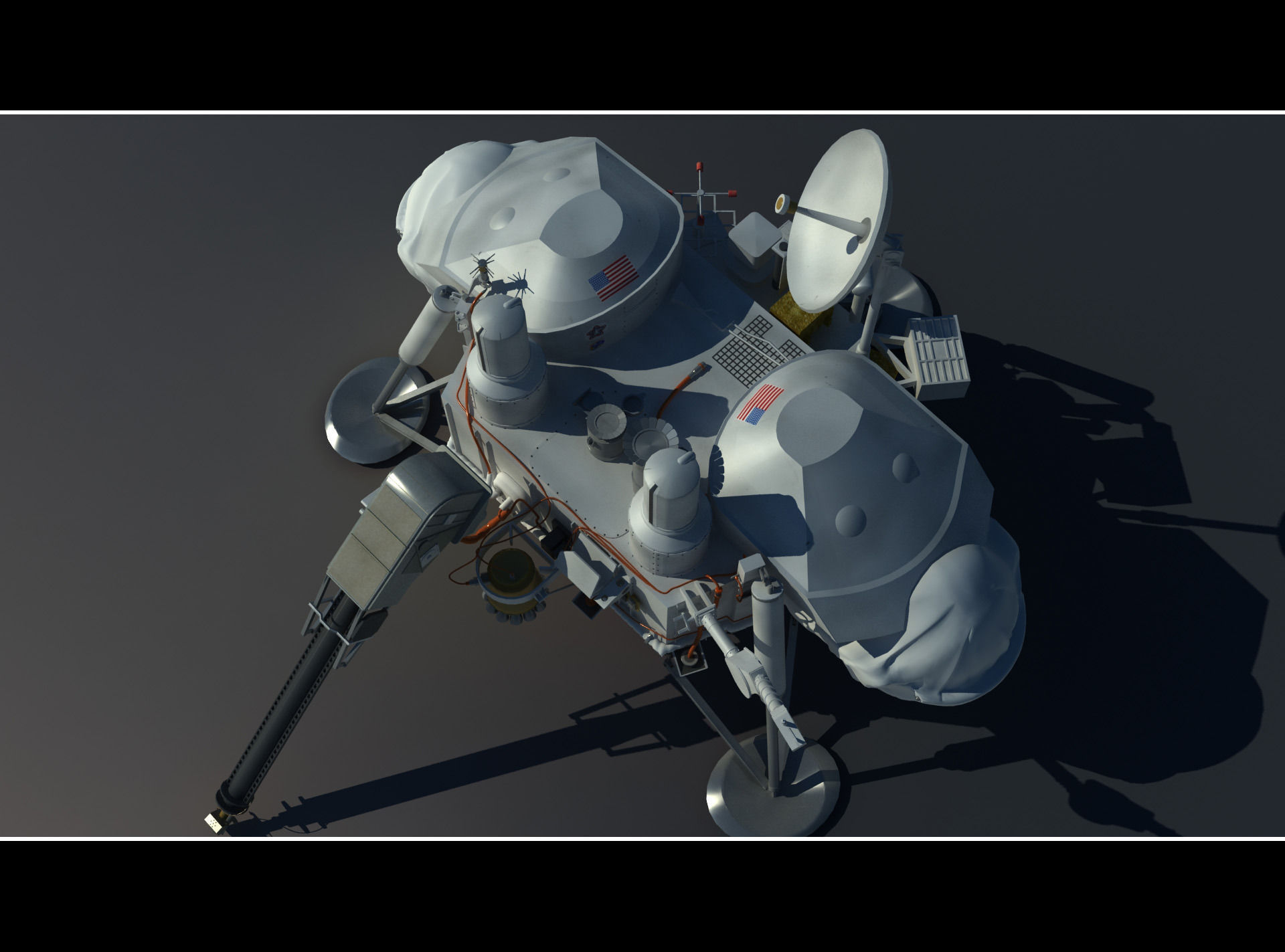 Viking mars lander 3D model_3