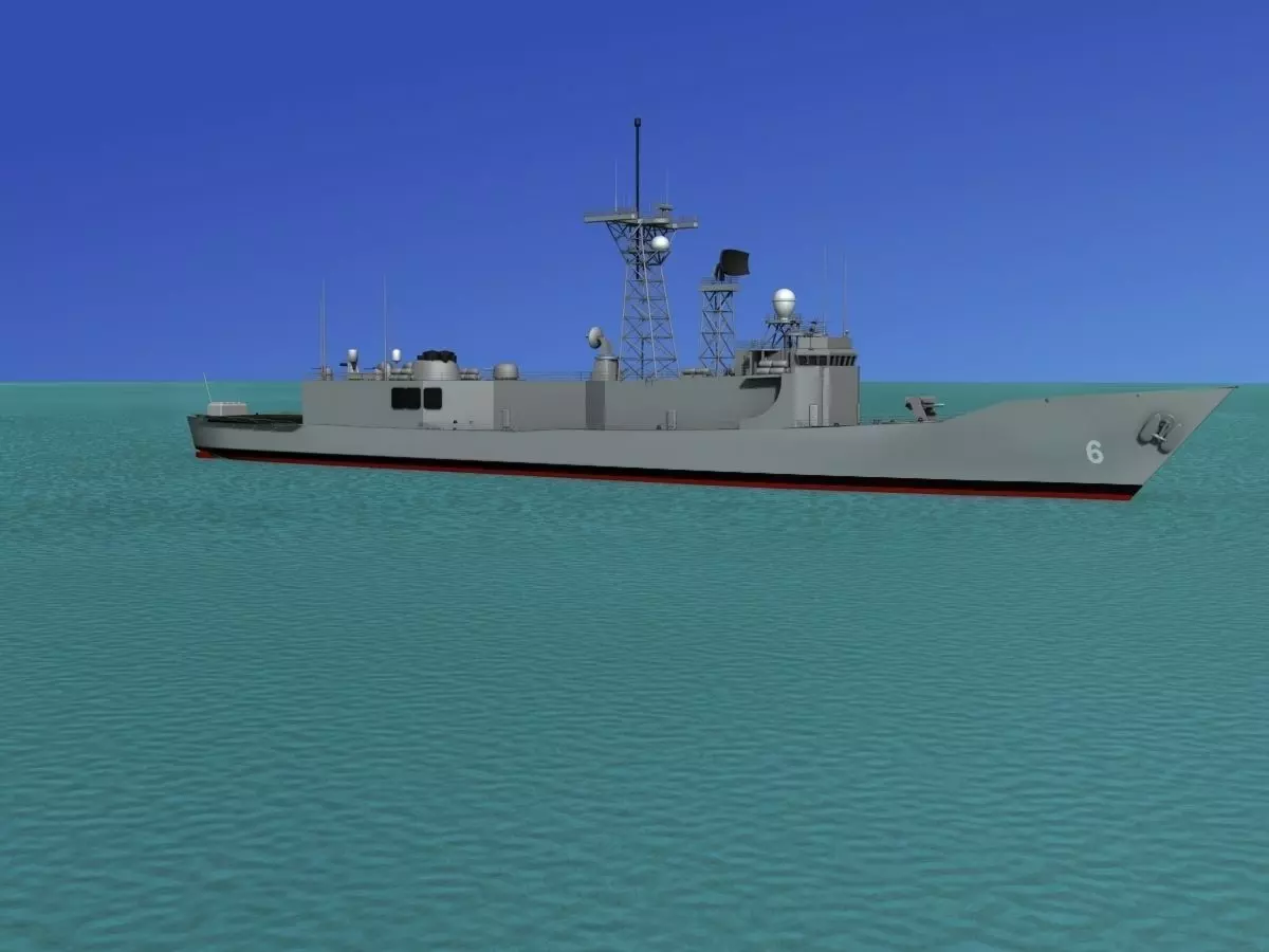 FFG 06 Adelaide Class Frigate HMAS Newcastle 3D model