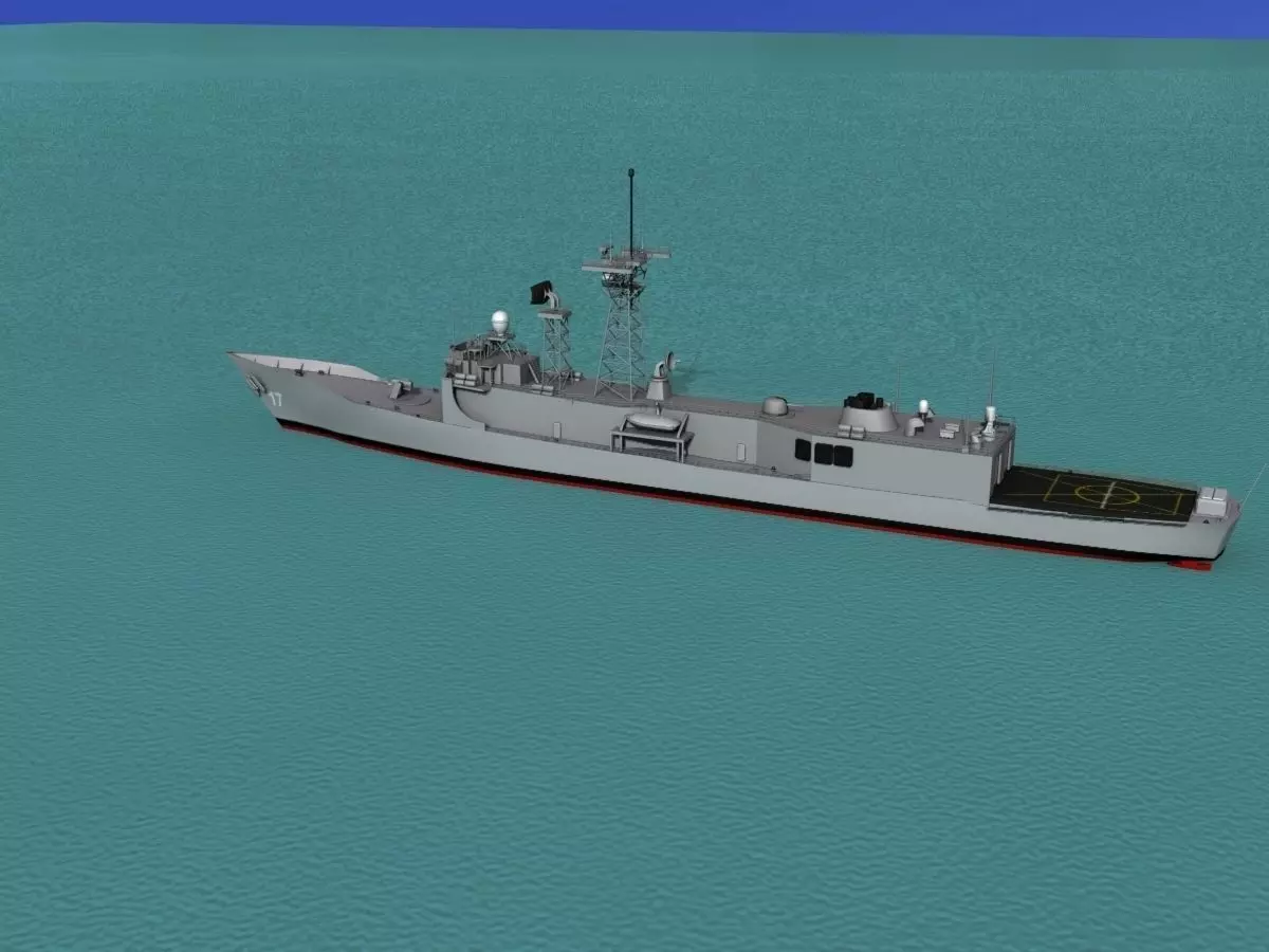FFG-17 Frigate HMAS Adelaide 3D model_0