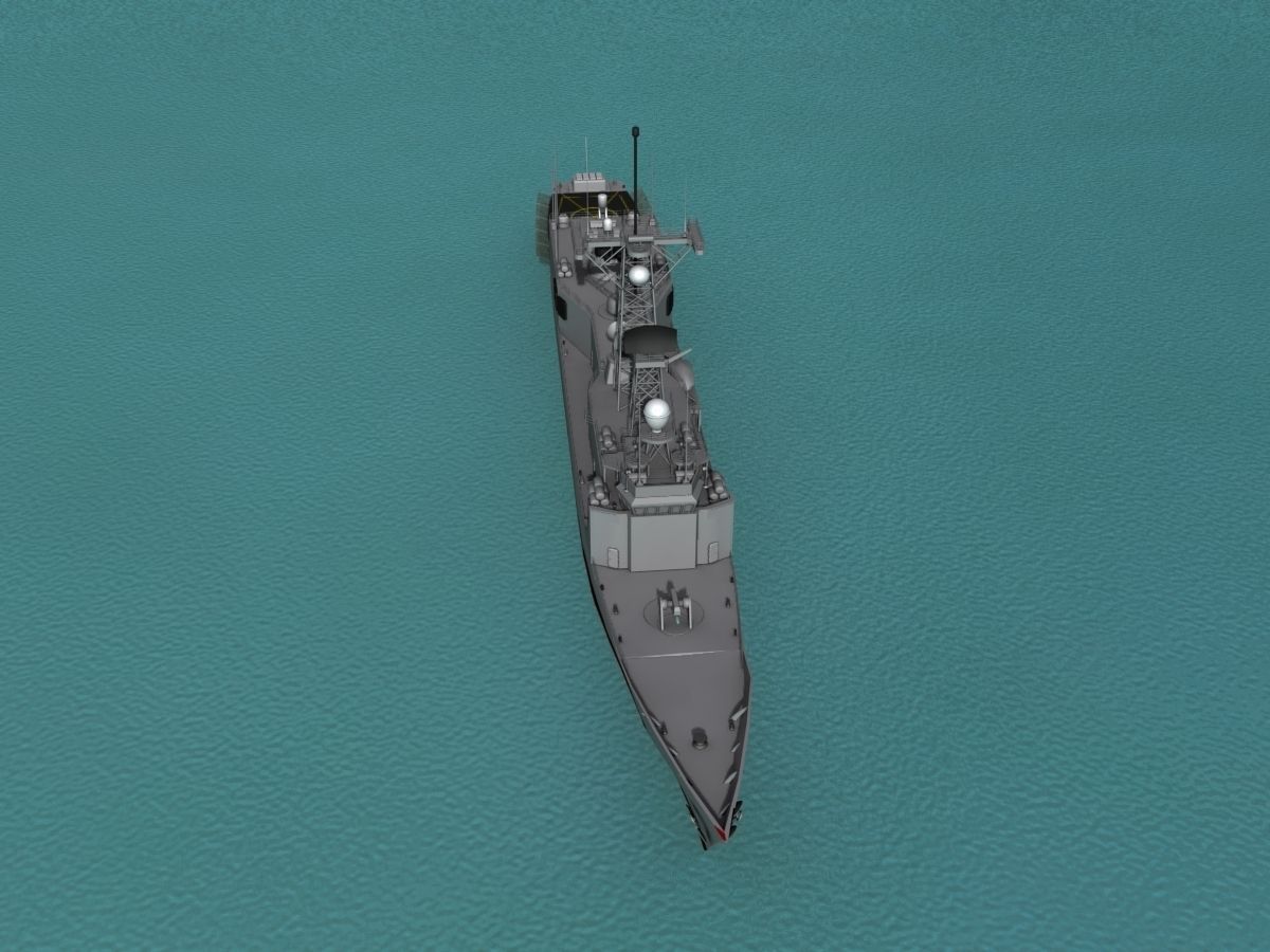 FFG-17 Frigate HMAS Adelaide 3D model_8