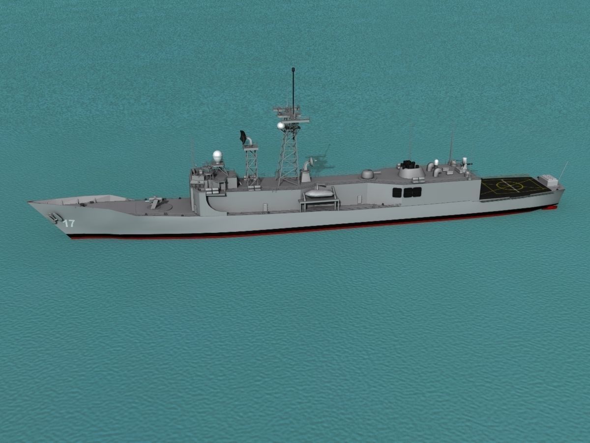FFG-17 Frigate HMAS Adelaide 3D model_10