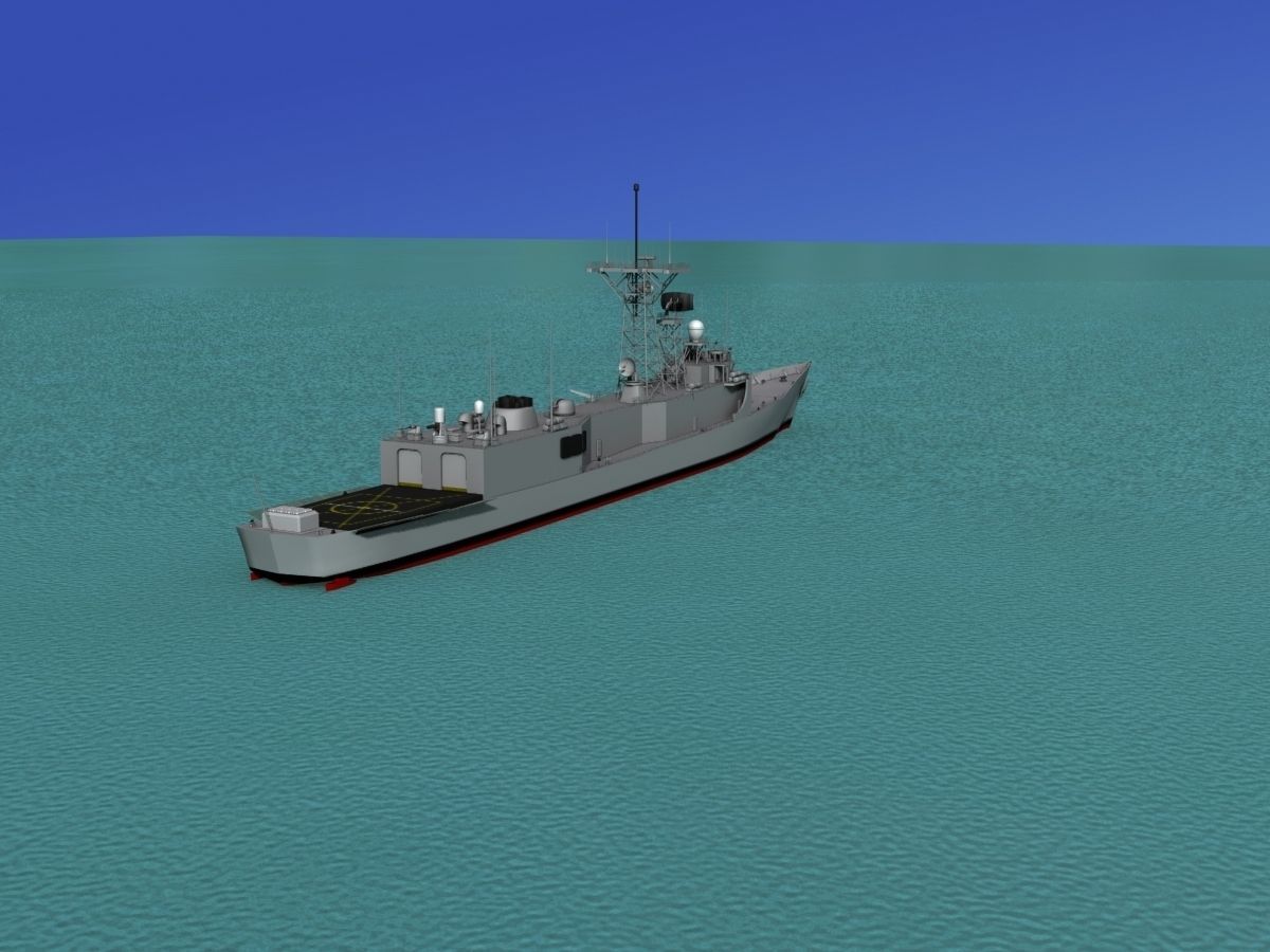 FFG-17 Frigate HMAS Adelaide 3D model_3