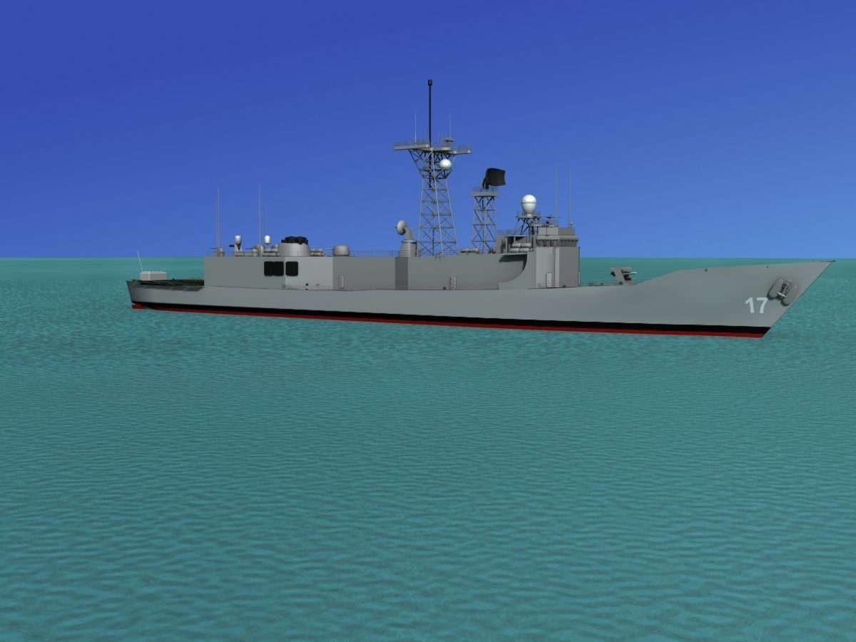 FFG-17 Frigate HMAS Adelaide 3D model_6