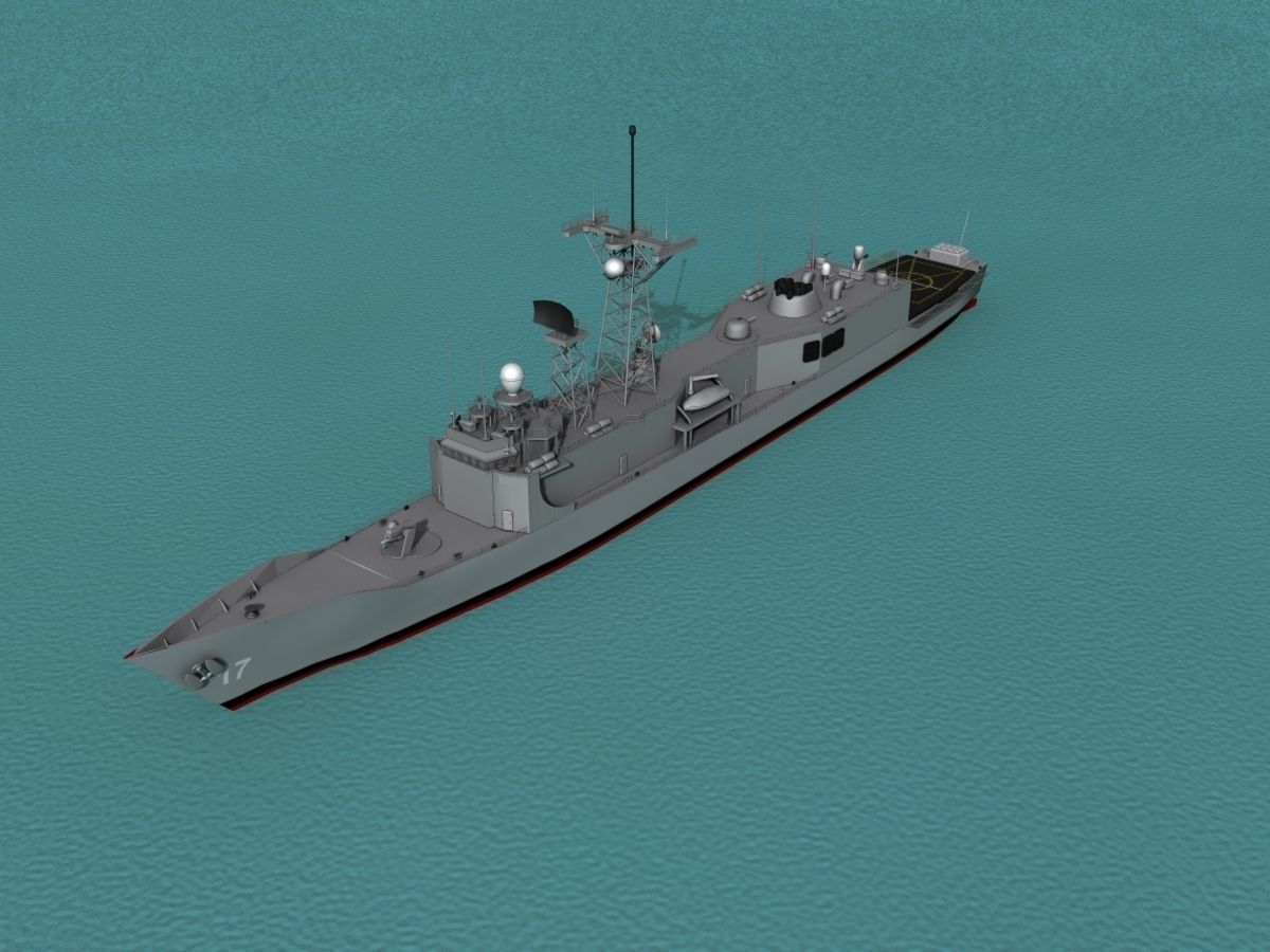 FFG-17 Frigate HMAS Adelaide 3D model_9