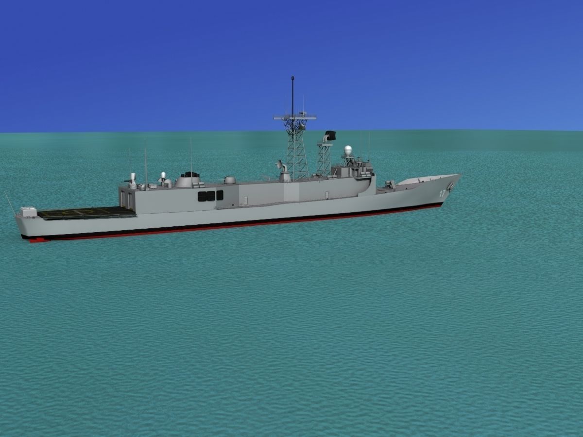 FFG-17 Frigate HMAS Adelaide 3D model_4