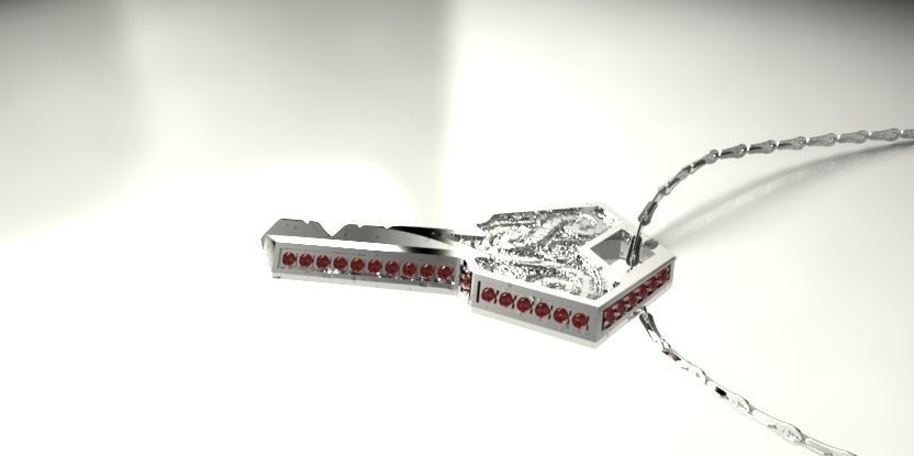 PENDANT KEY 3D print model_3