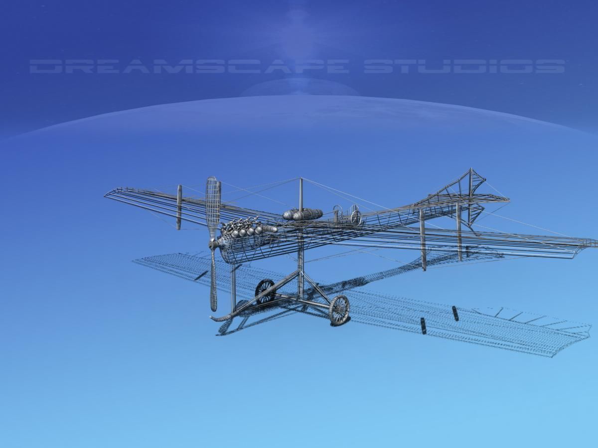 Antoinette Monoplane V02 3D model_11