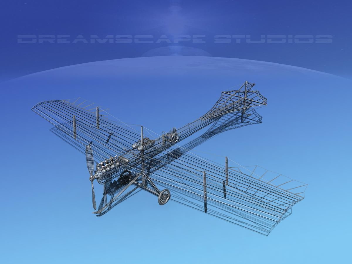 Antoinette Monoplane V02 3D model_14