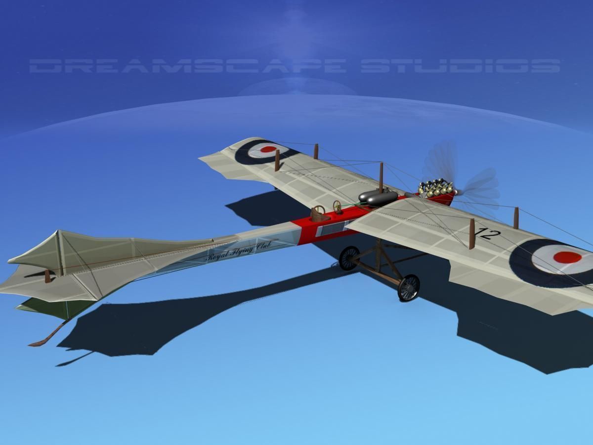 Antoinette Monoplane V02 3D model_5
