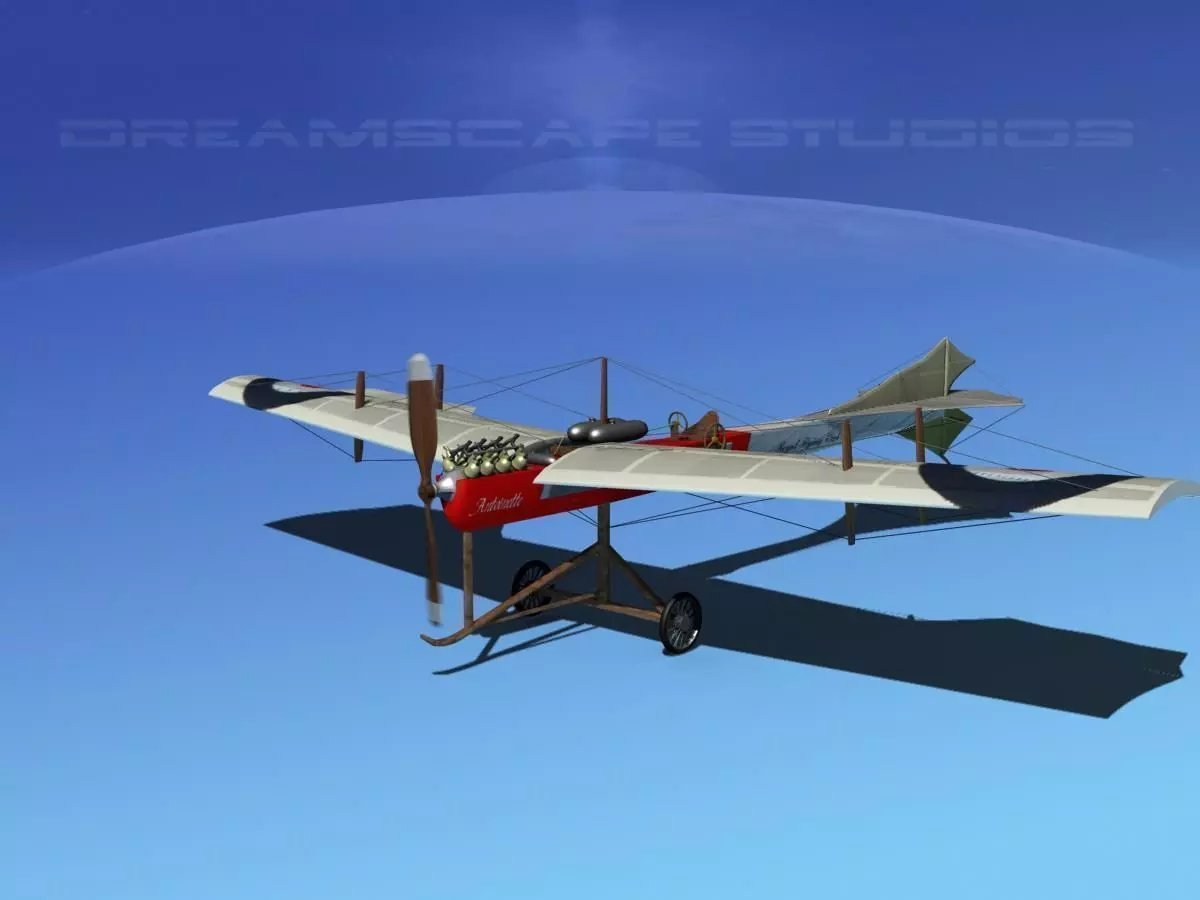 Antoinette Monoplane V02 3D model_0