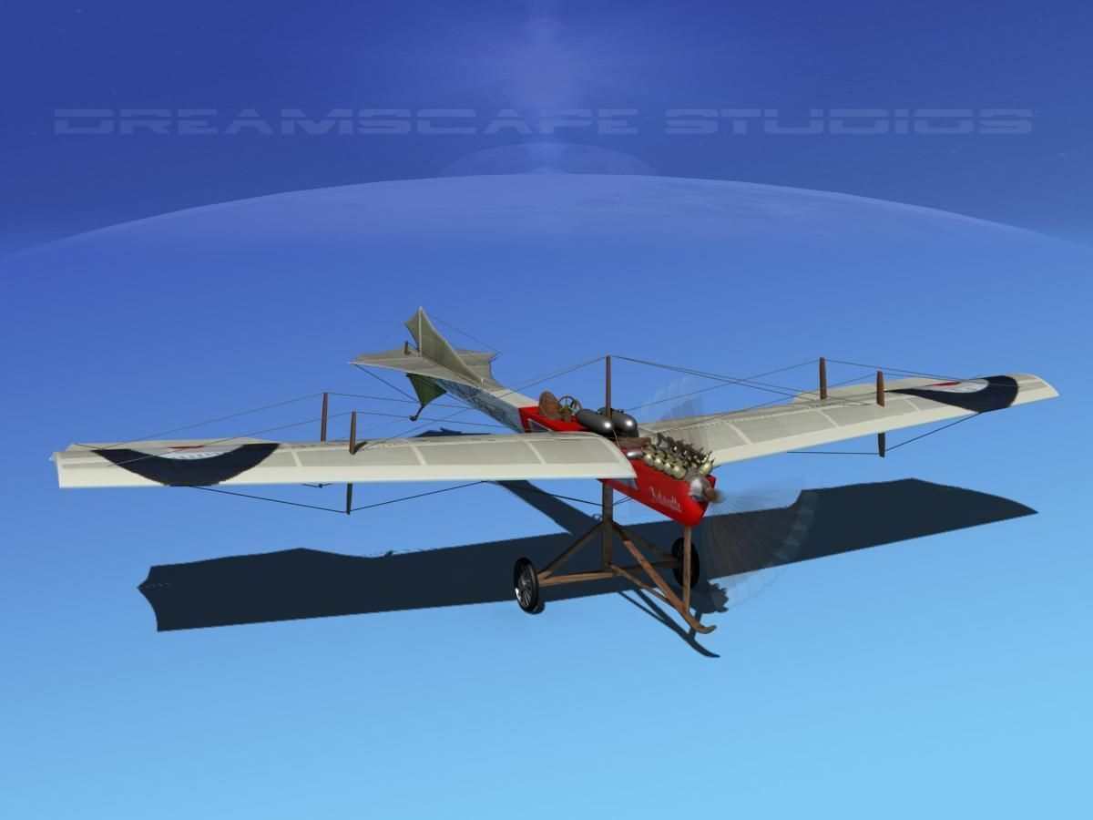 Antoinette Monoplane V02 3D model_2