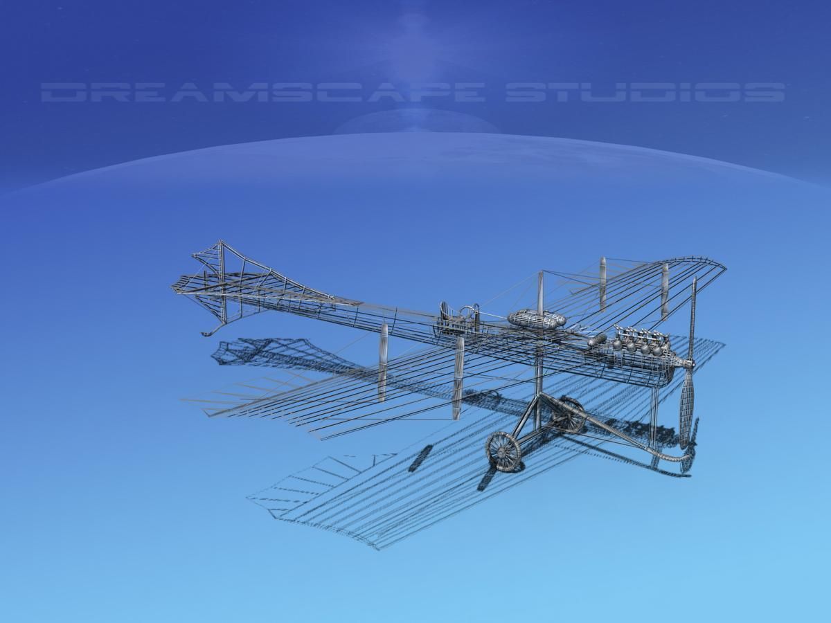 Antoinette Monoplane V02 3D model_12