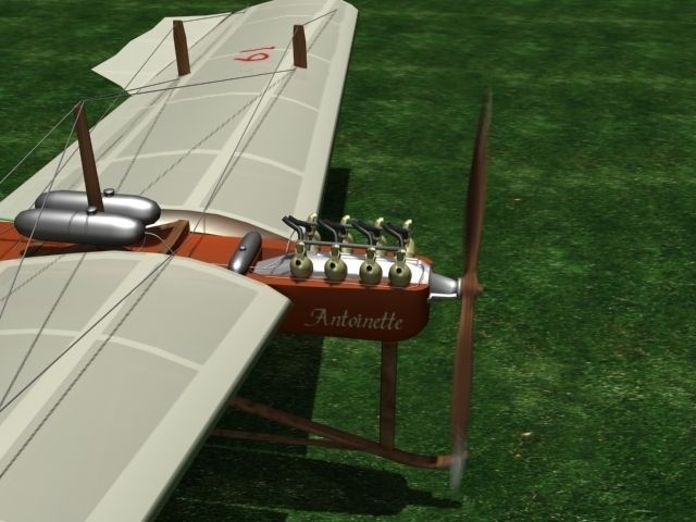 Antoinette Monoplane V02 3D model_15