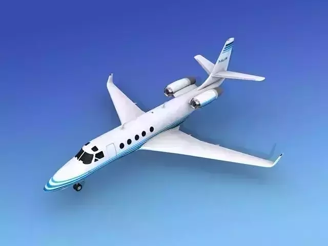 IAI Astra Jet V08 3D model